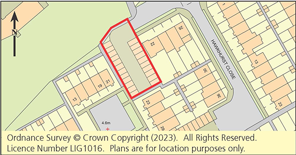 Lot: 98 - TWENTY-TWO LOCK-UP GARAGES IN A COMPOUND -